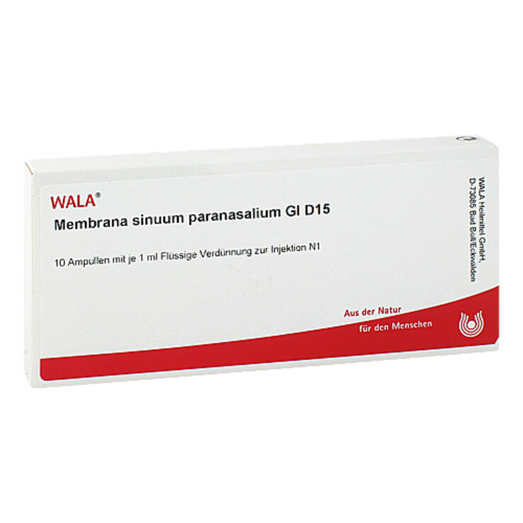 Membrana sinuum para. GL D 15 Ampullen, 10X1 ml