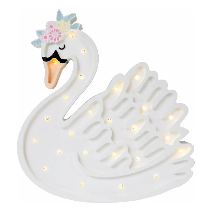 Little Lights Lampe à poser Cygne | Blanc
