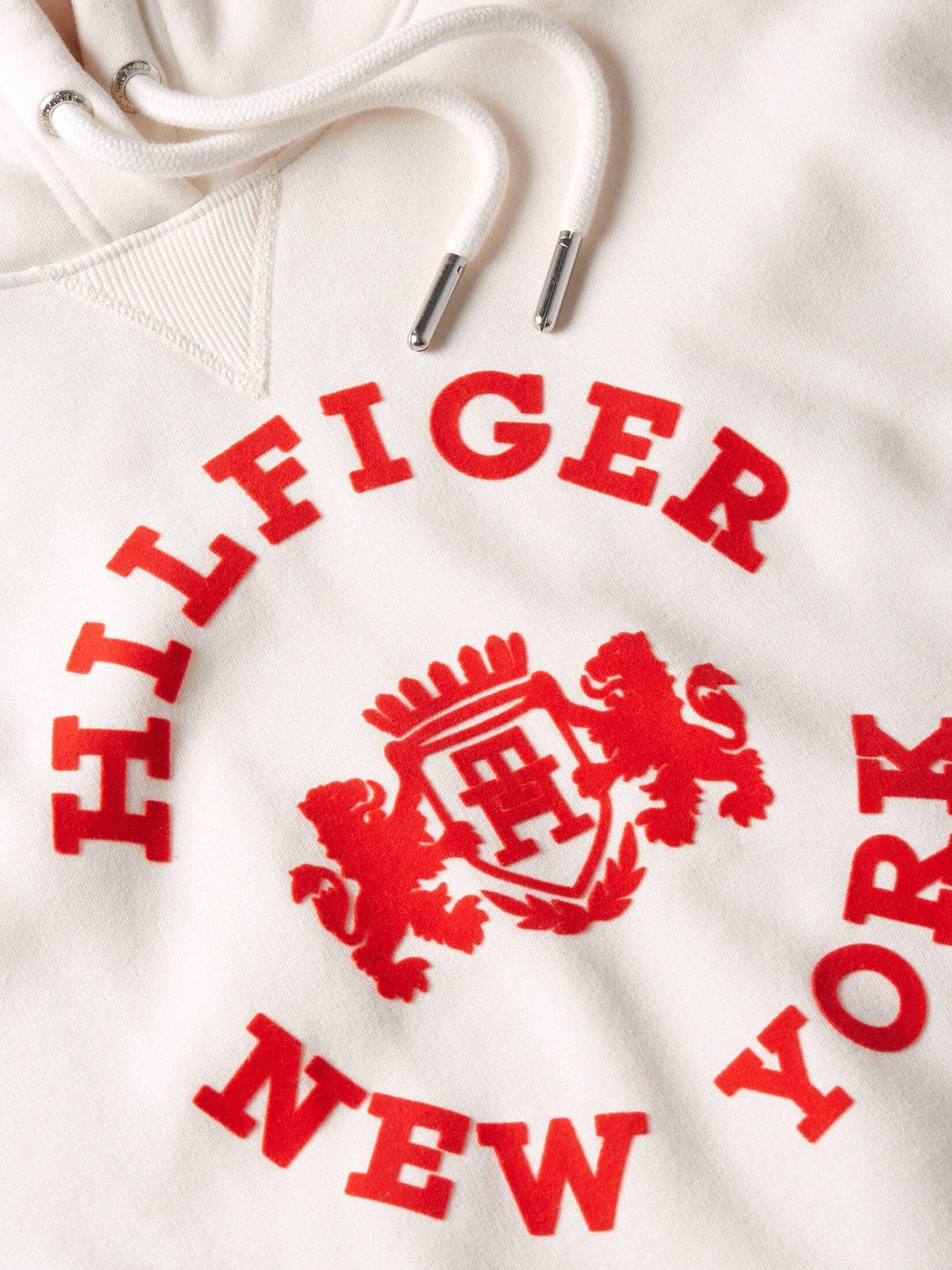 Tommy Hilfiger| Damen Sweatshirt REG VARSITY FLOCK HOODIE