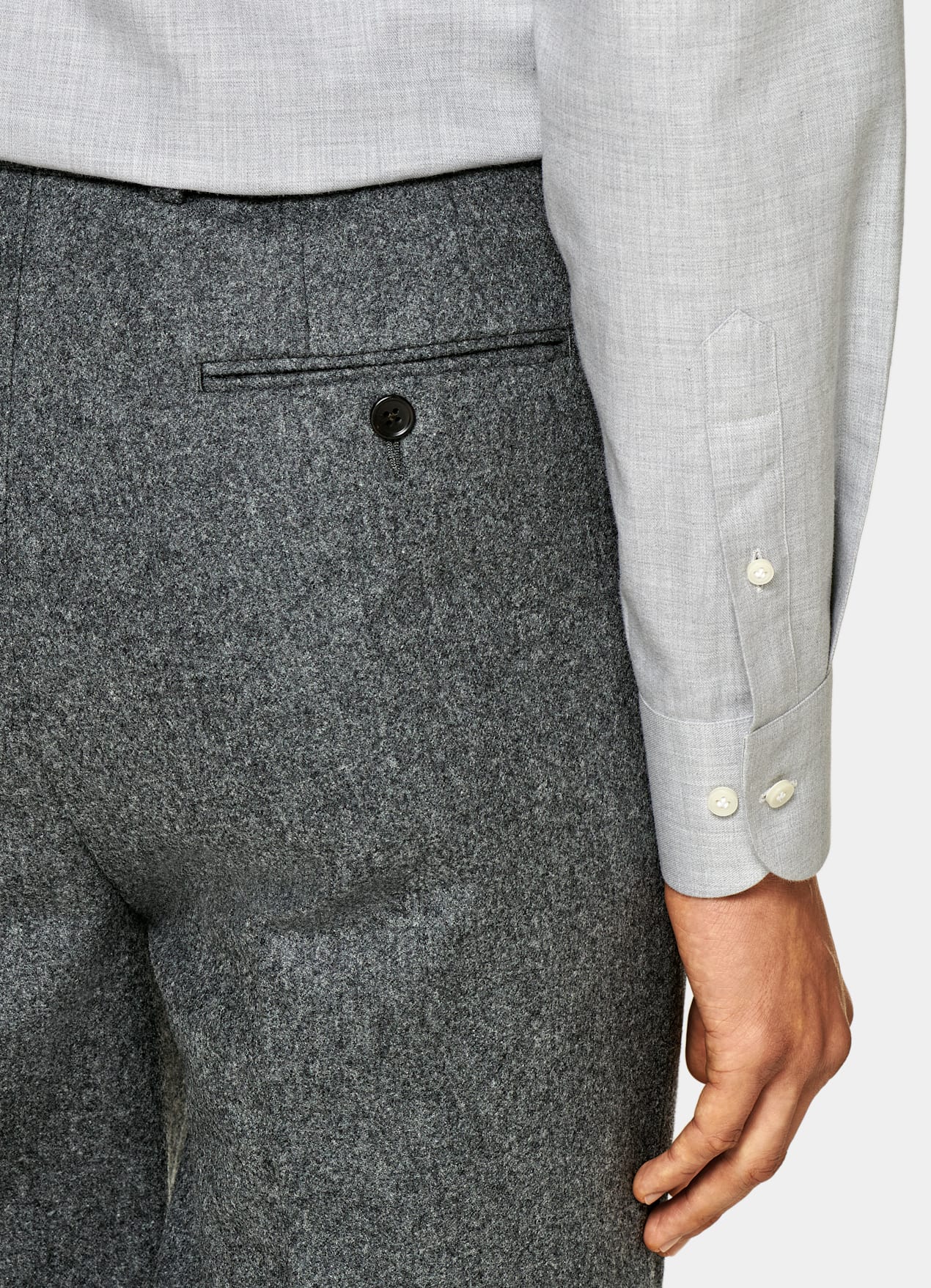 Chemise coupe ajustée gris clair