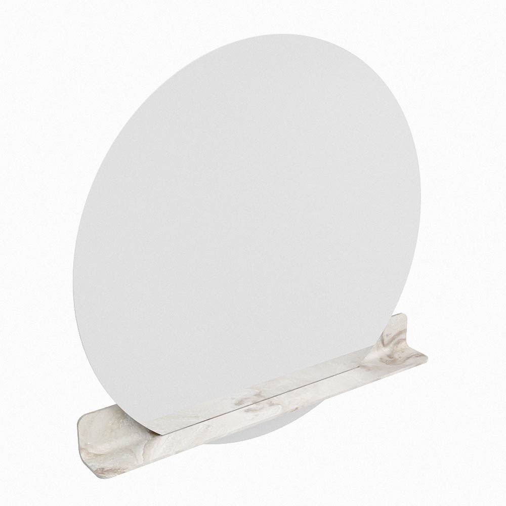 Mondiaz Spot spiegel rond Ø110cm met planchet frappe