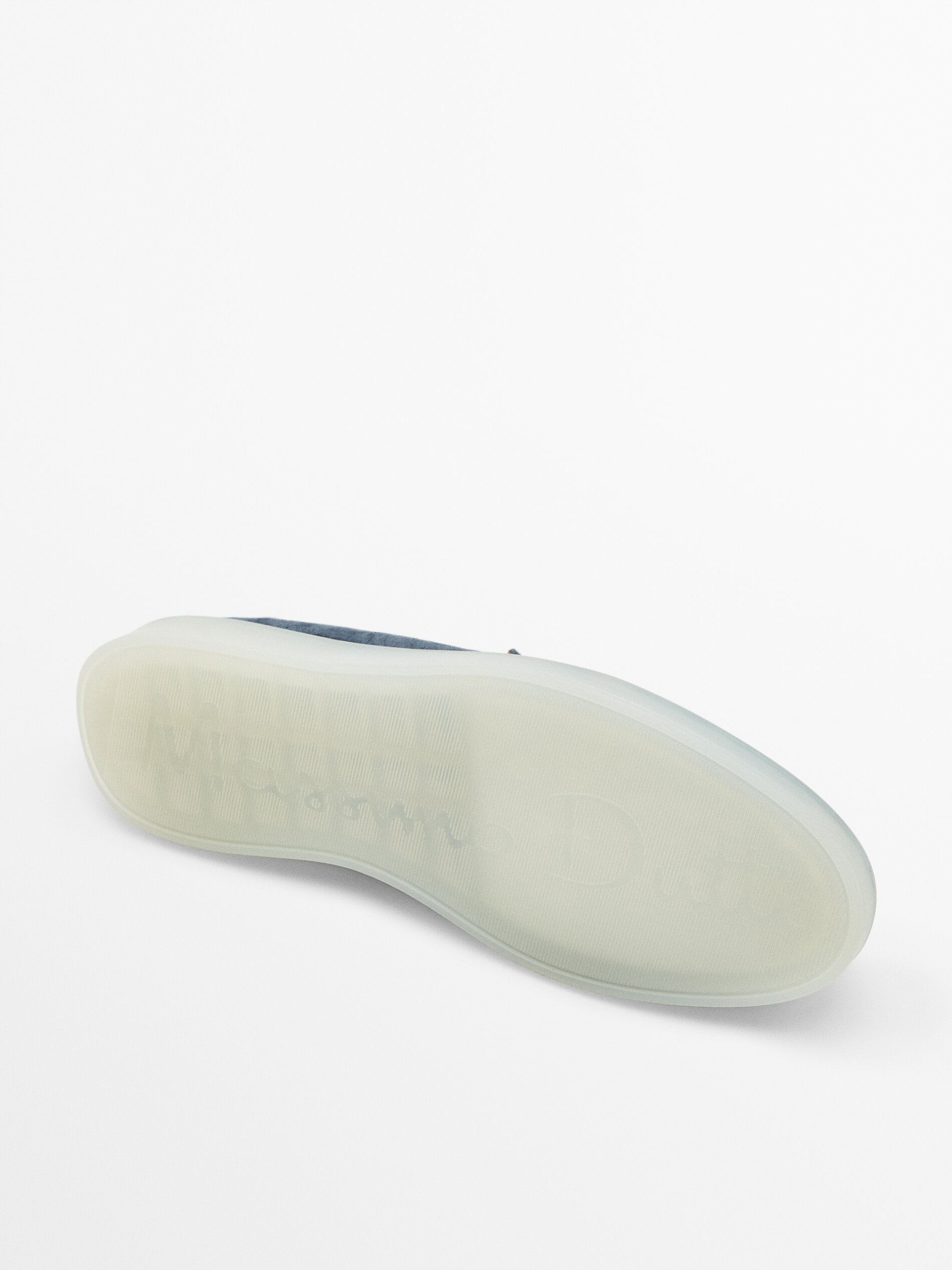 Mocassim de serragem translúcida para chão - Azul lavado