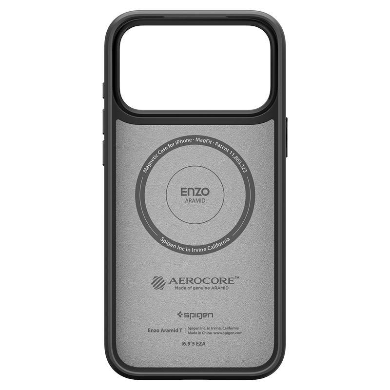 iPhone 17 Pro Enzo Aramid T MagSafe Schutzhülle (ACS09959) - Schwarz