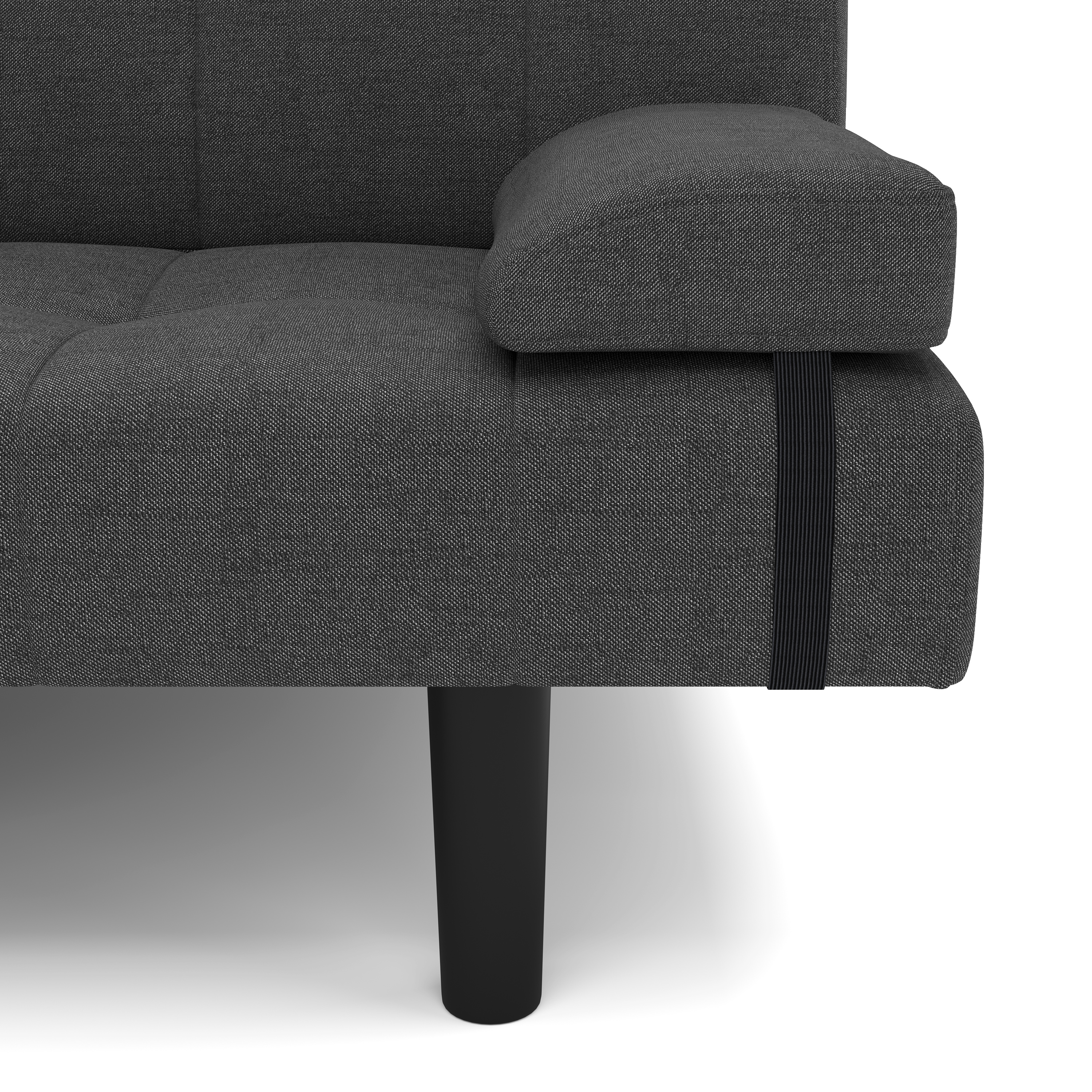 Schlafsofa Leinen LINUS multifunktional anthrazit