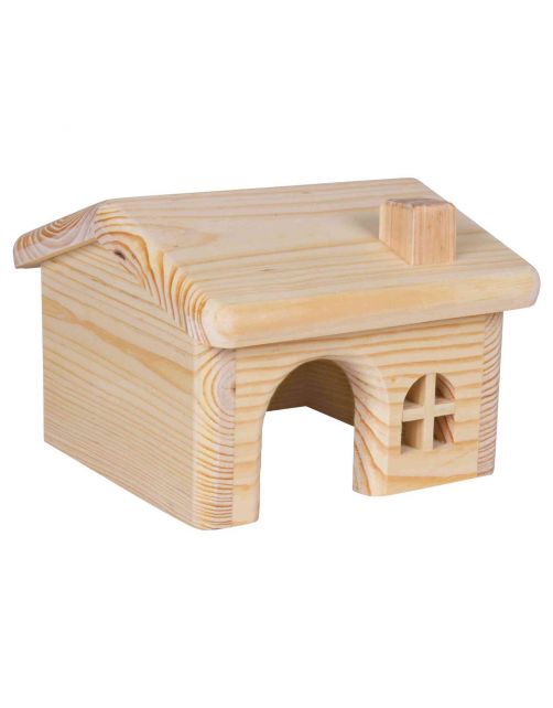 Trixie Huis Puntdak - Kooi Accessoire - 15x11x15 cm Hamsters. Muizen Hamsters. Muizen