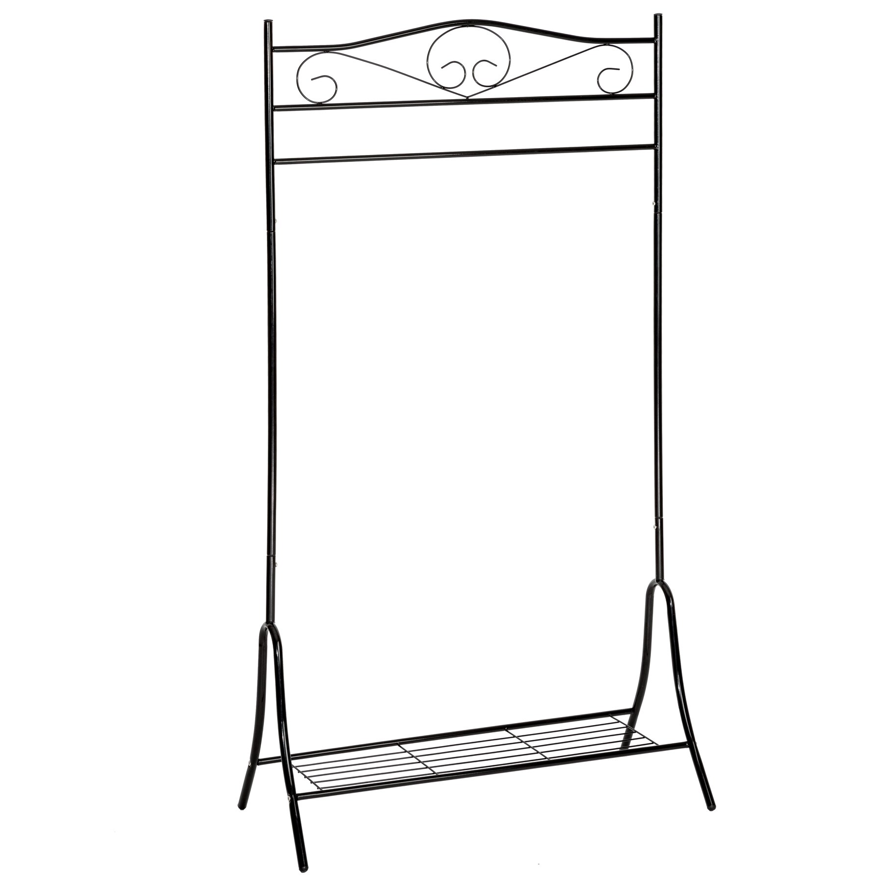 tectake® Kleiderständer, Antik-Look, standfest, 90 x 44 x 173 cm