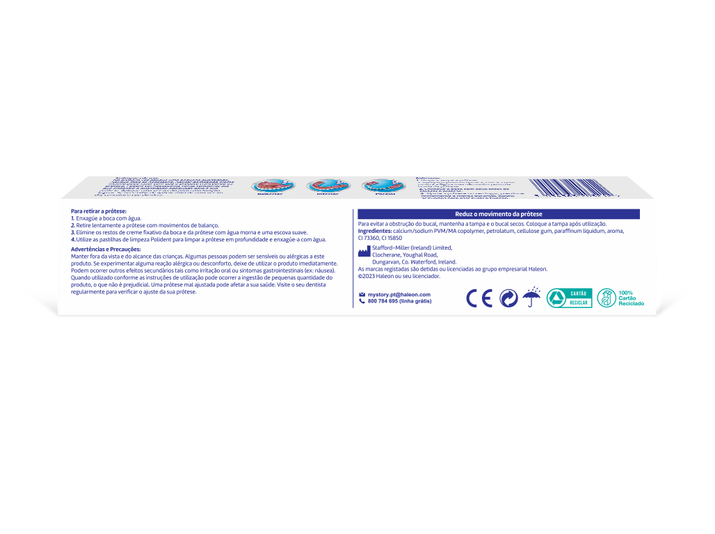 CREME FIXATIVO POLIDENT FIXAÇÃO FORTE 77GR