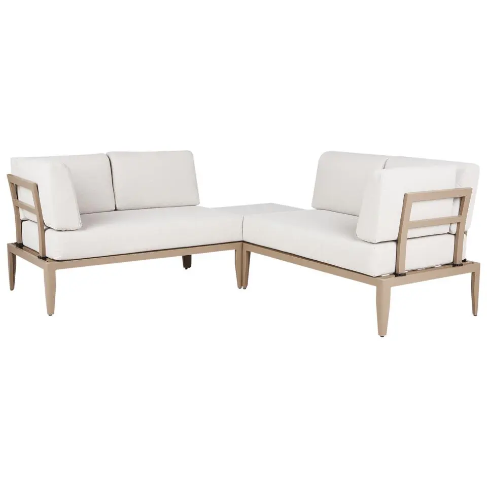 RIMA III - Loungeset voor 6 - Lichtbeige - Aluminium