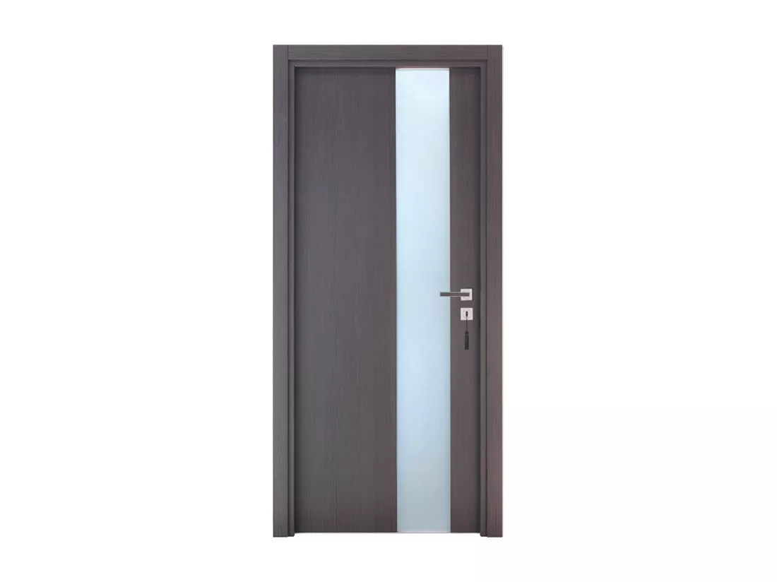 Bloc-porte pose fin de chantier collection Premium Enzo, H.204 x l.93 cm, aspect chêne cendré, réversible