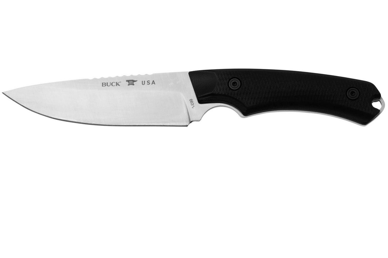Buck Alpha Guide Elite 0663BKS Magnacut, Black G10, vaststaand mes