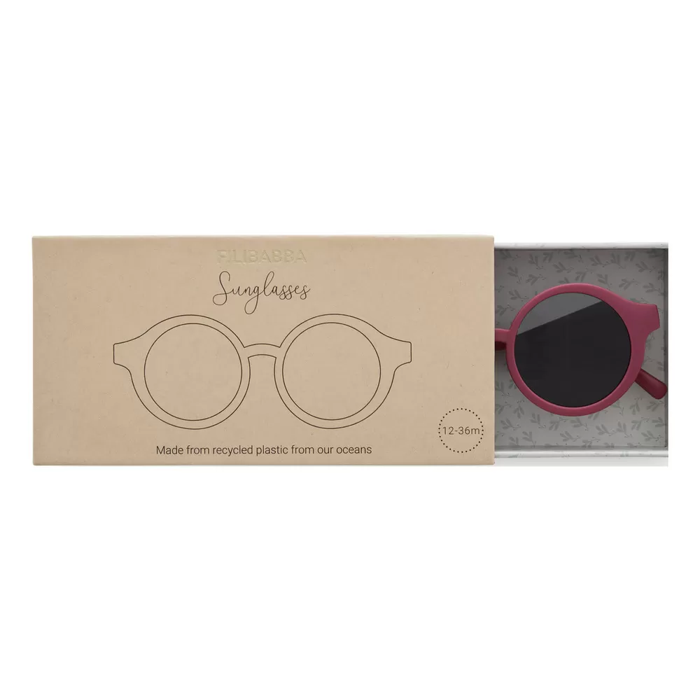 Filibabba Børnesolbriller Genbrugsplastik - Rose