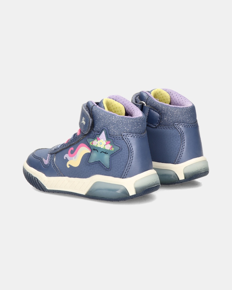 Geox J Inek Klittenbandschoenen  - paars