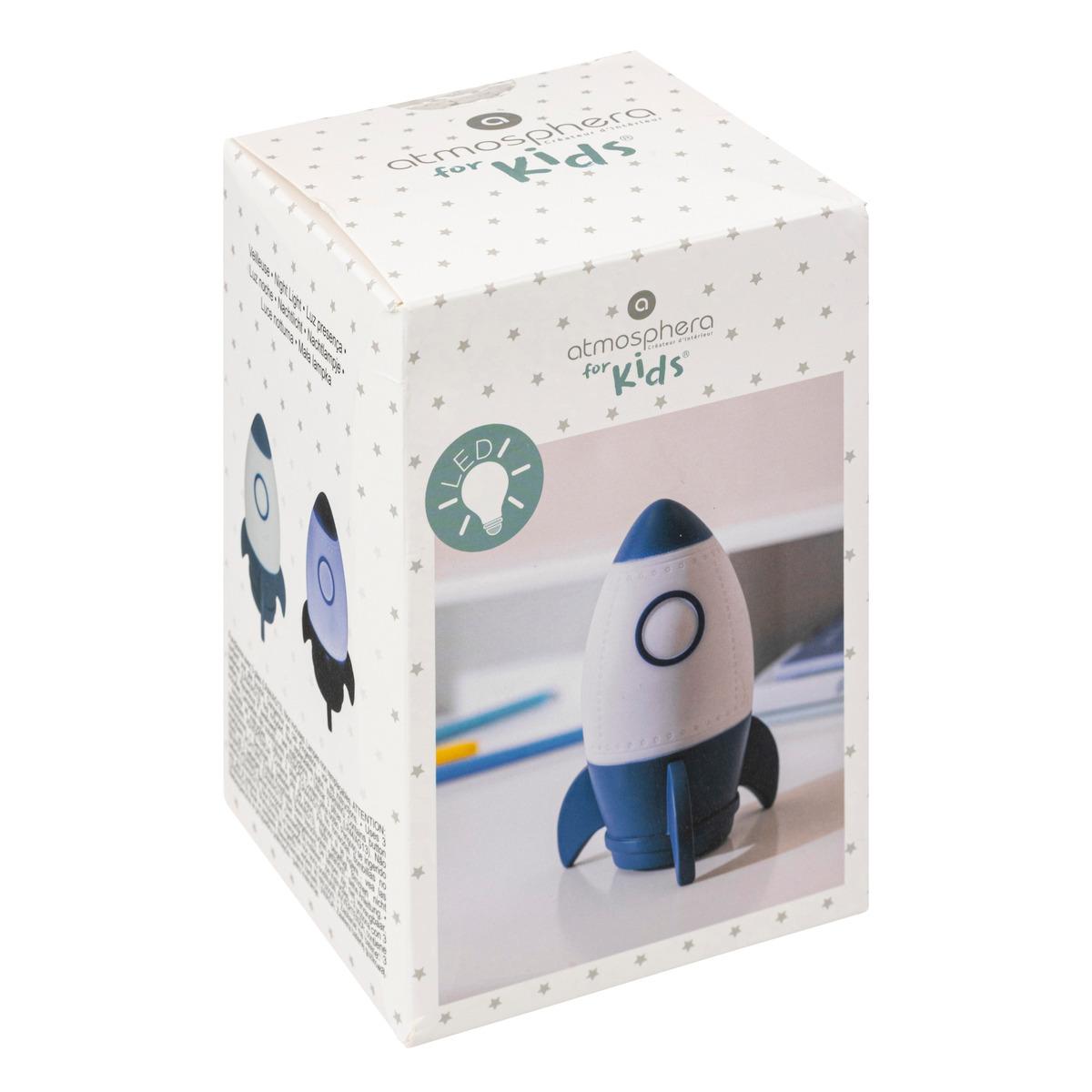 VEILLEUSE PILE FUSEE ESPACE H.14CM