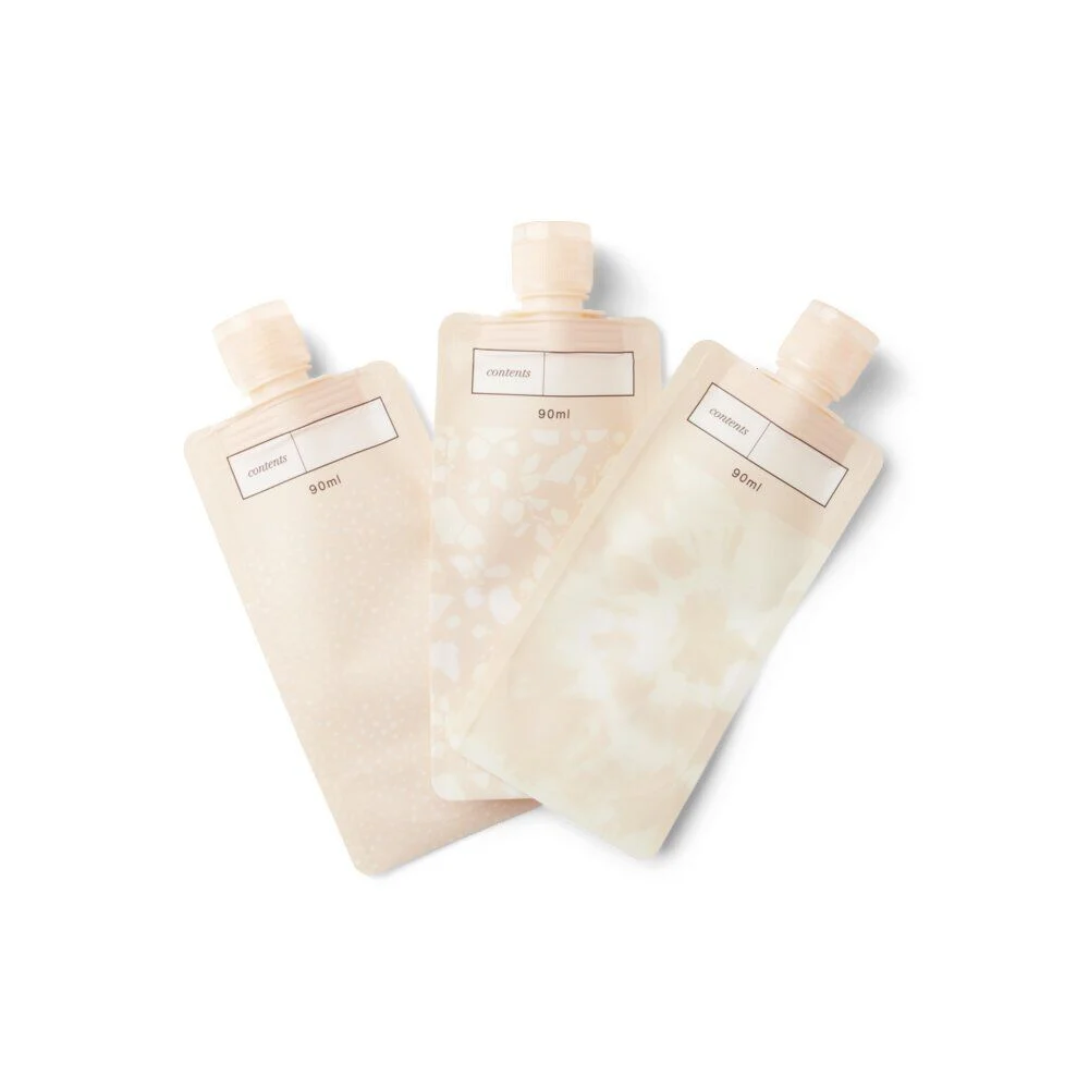 Lot de 3 flacons de voyage 24x10cm