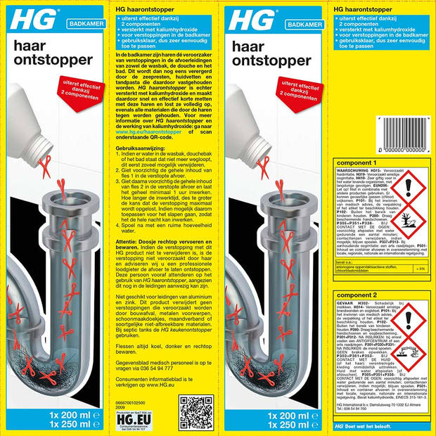 HG haarontstopper 450 ml