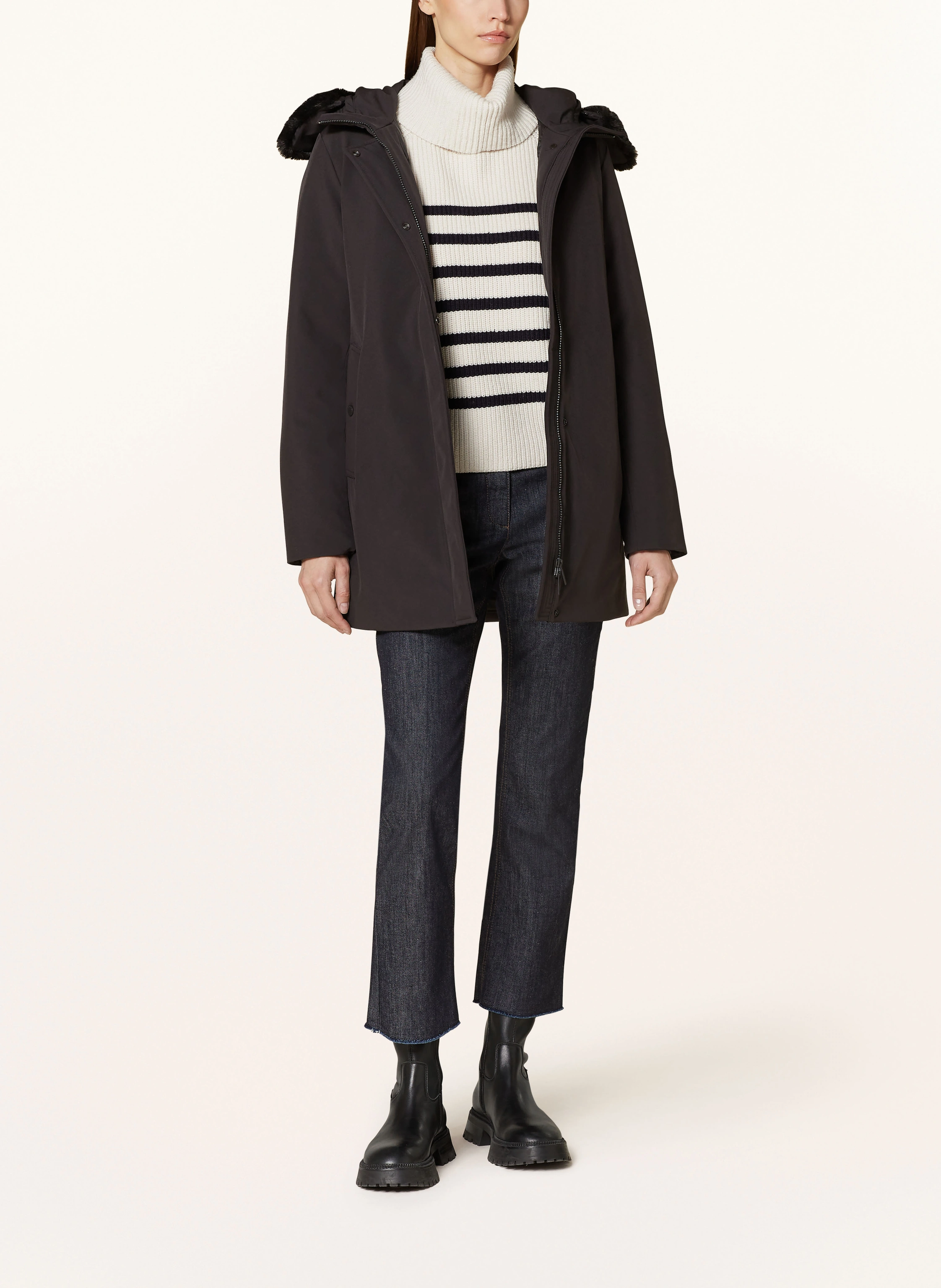 WOOLRICH Daunenparka FIRTH mit Lammfell