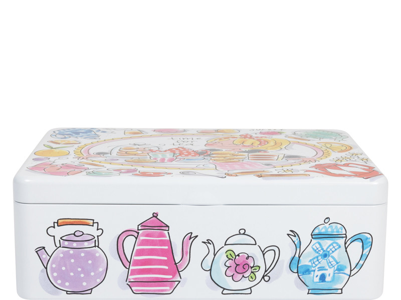 Theeblik 20x16cm Even Bijkletsen Time For Tea