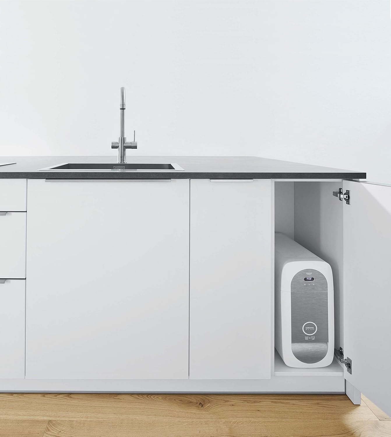 GROHE Blue Home - Kühler (180 Watt Kühleinheit, mit Bluetooth 4.0* und WIFI Datenkommunikation, für GROHE Blue Filter S-Size), 40711001