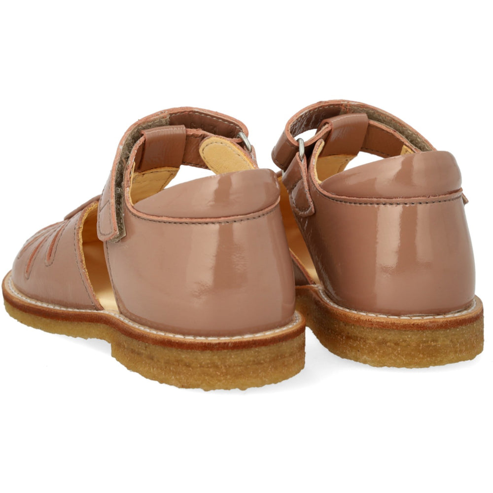 Køb Angulus Clay/Clay Glitter Sandal Med Dråbedetalje I Funklende Glitter