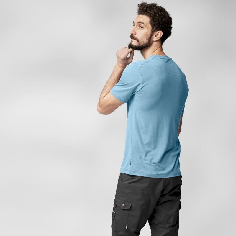 Abisko Wool Logo SS - T-shirt en laine mérinos homme