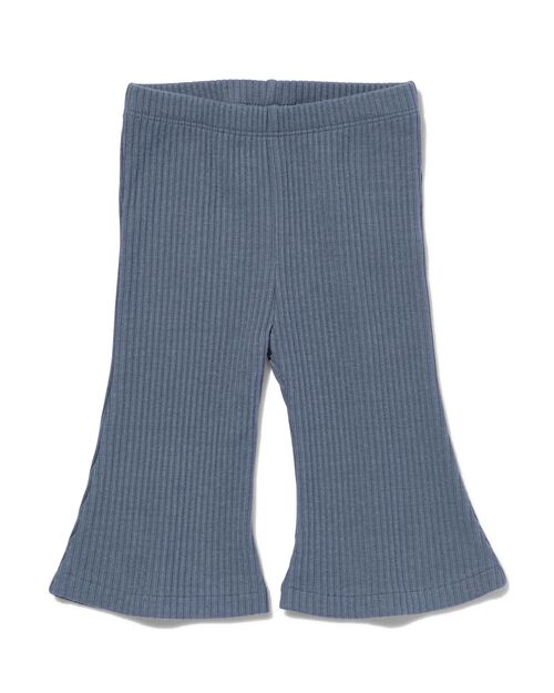 legging évasé côtelé bébé gris foncé