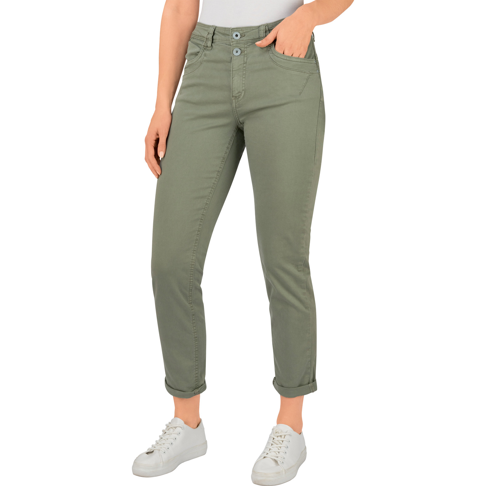 Stooker Damen-Jeans Davos green tea