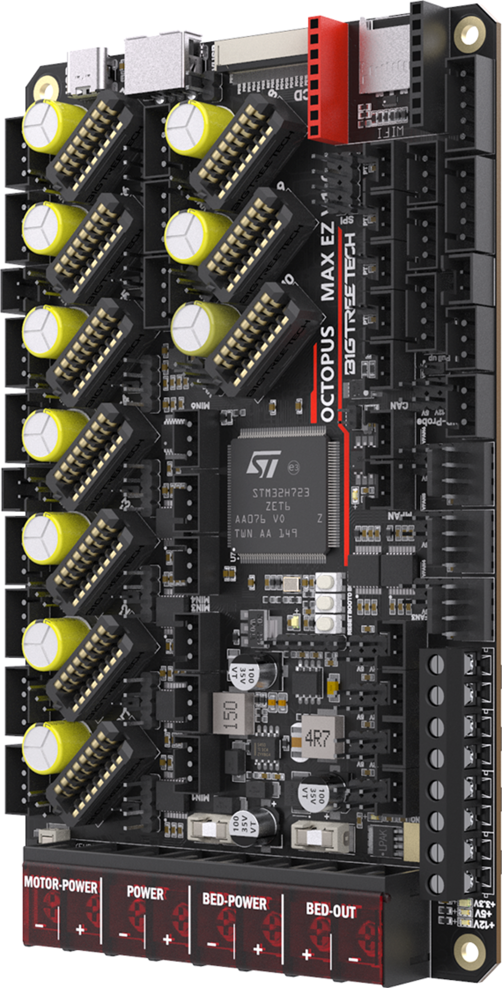BIGTREETECH  Octopus Max EZ, V1.0    Vielseitige 32-Bit-Platine mit Marlin- und Klipper-Kompatibilität