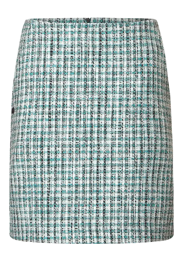 Bouclé Minirock - lagoon green