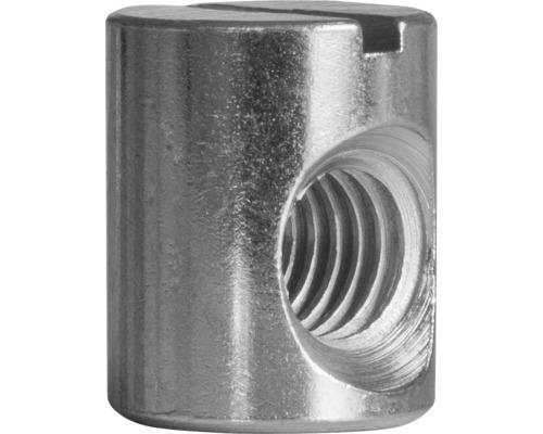 Ronde moer M6 10x12,5x7,5 mm verzinkt 100 stuks