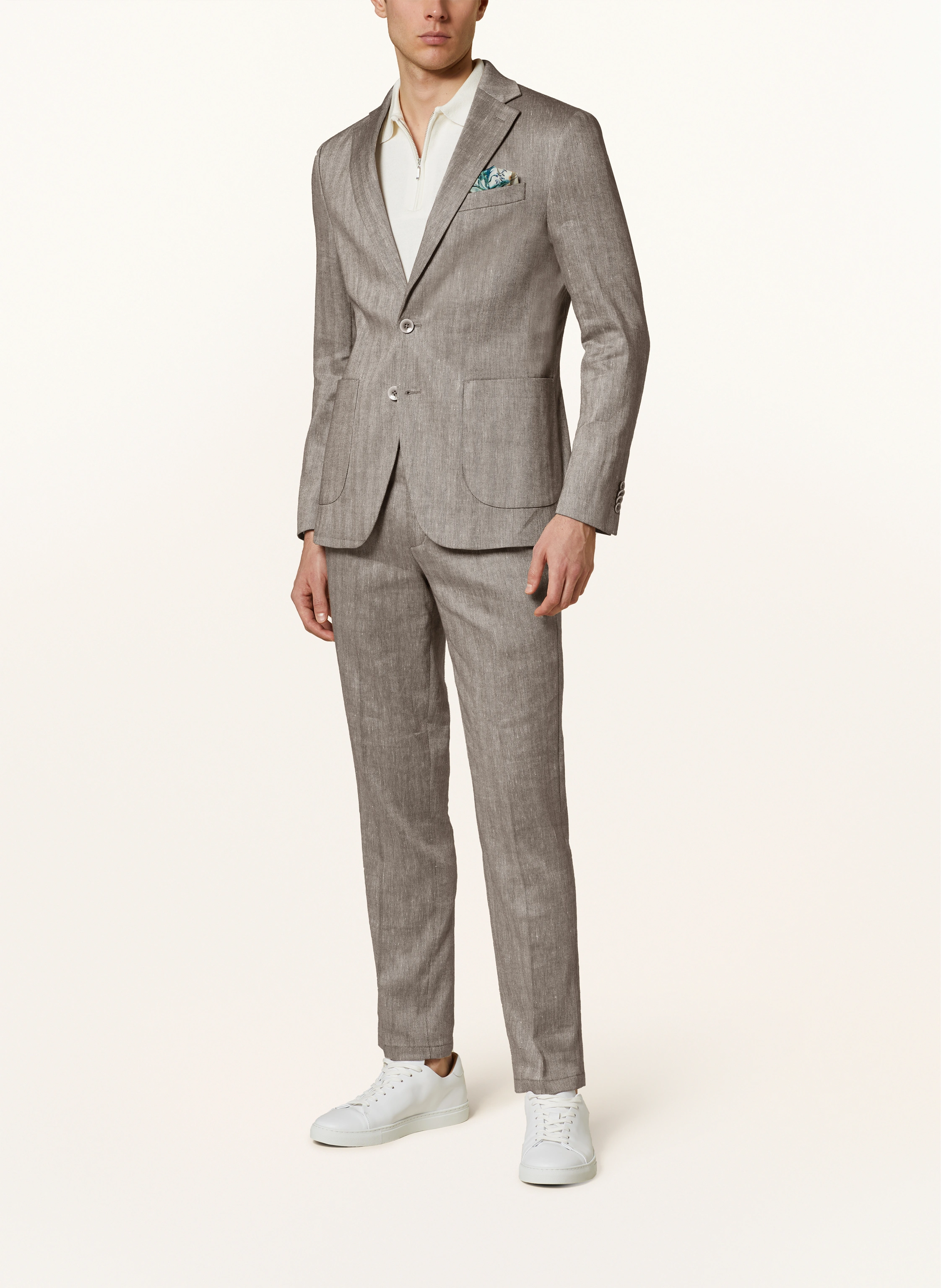 PAUL Anzugsakko Slim Fit mit Leinen