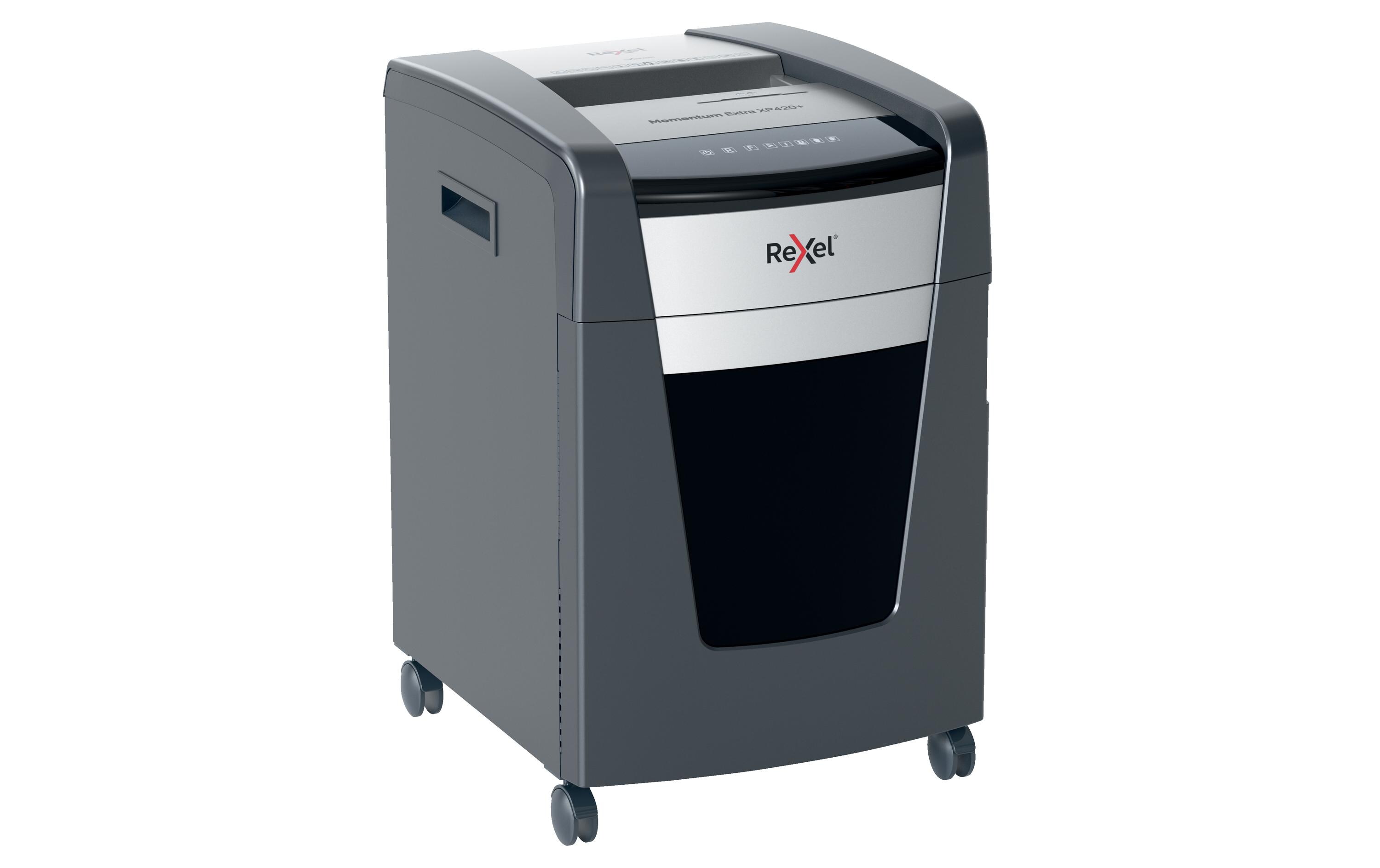 Aktenvernichter Momentum Extra XP420+ P-4, 20 Seiten<br>Manueller Aktenvernichter für die sichere und schnelle Vernichtung vertraulicher Unterlagen