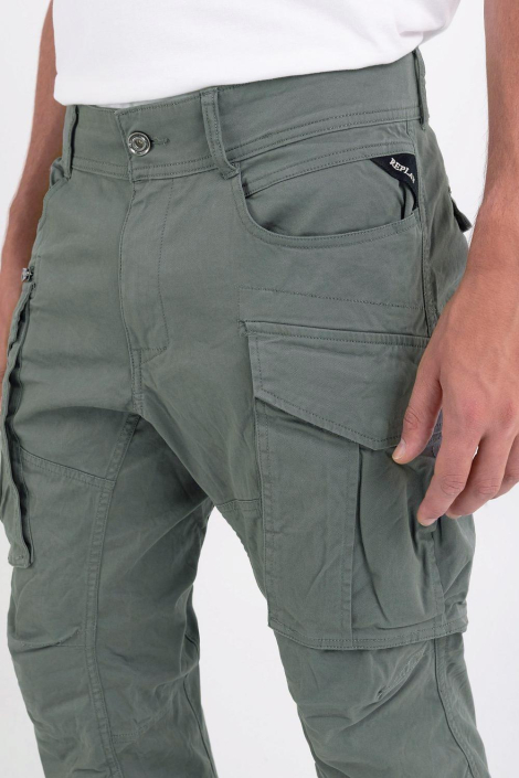Replay groene heren broek