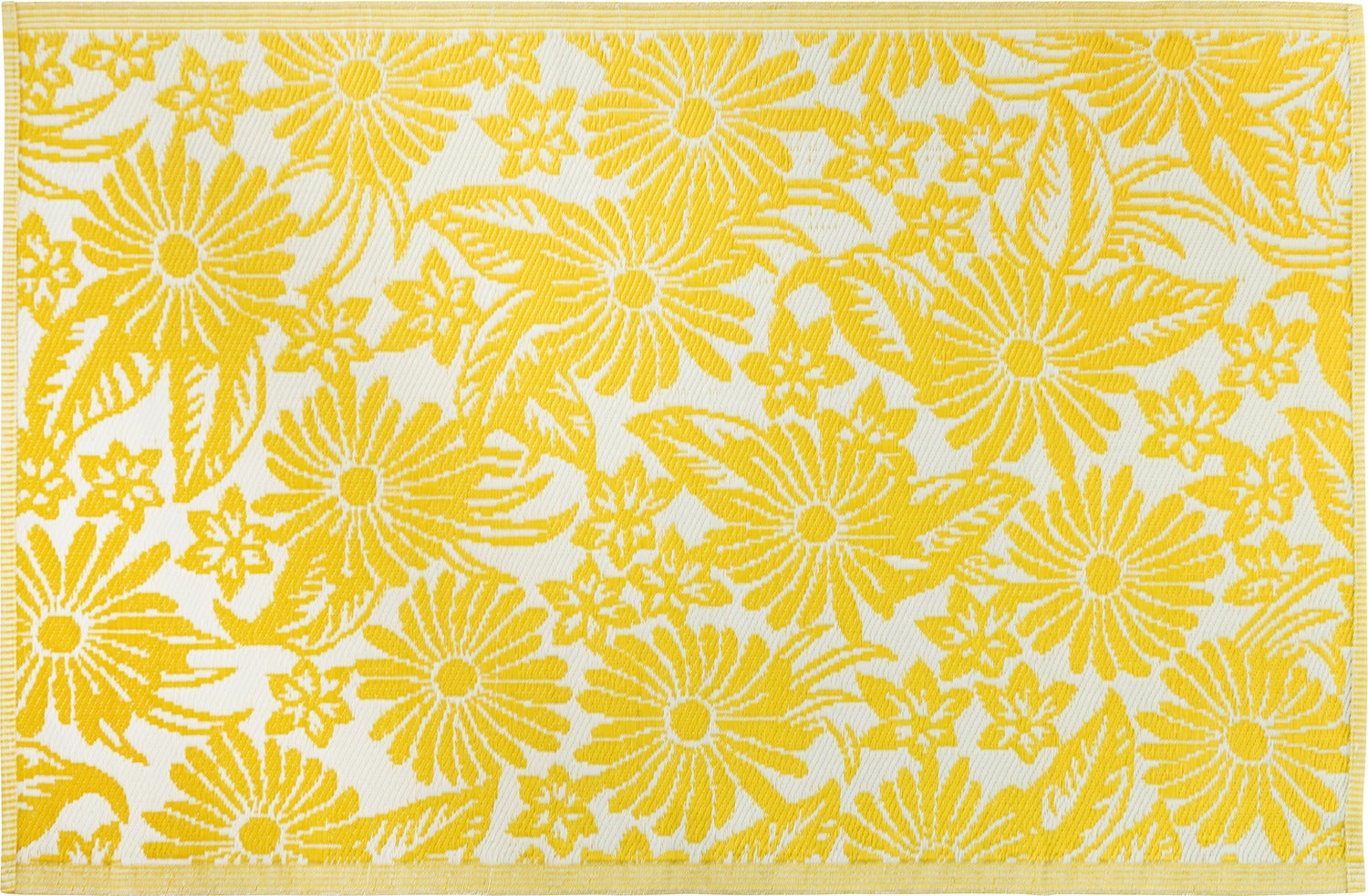 Intratuin buitenkleed Bloem geel 180 x 120 cm