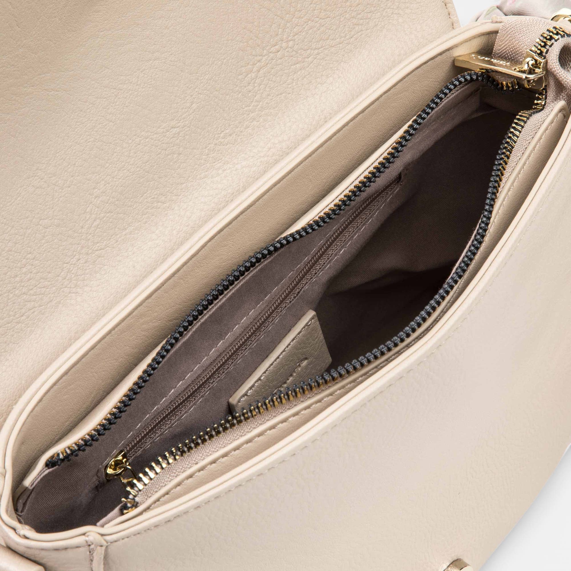 Sac bandoulière beige