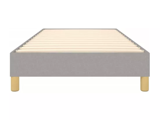 Sommier à lattes de lit Gris clair 100x200 cm Tissu