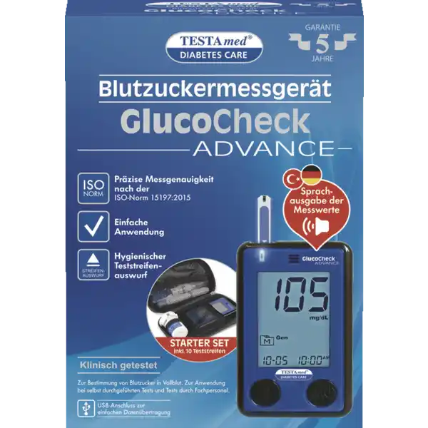 Blutzuckermessgerät GlucoCheck ADVANCE