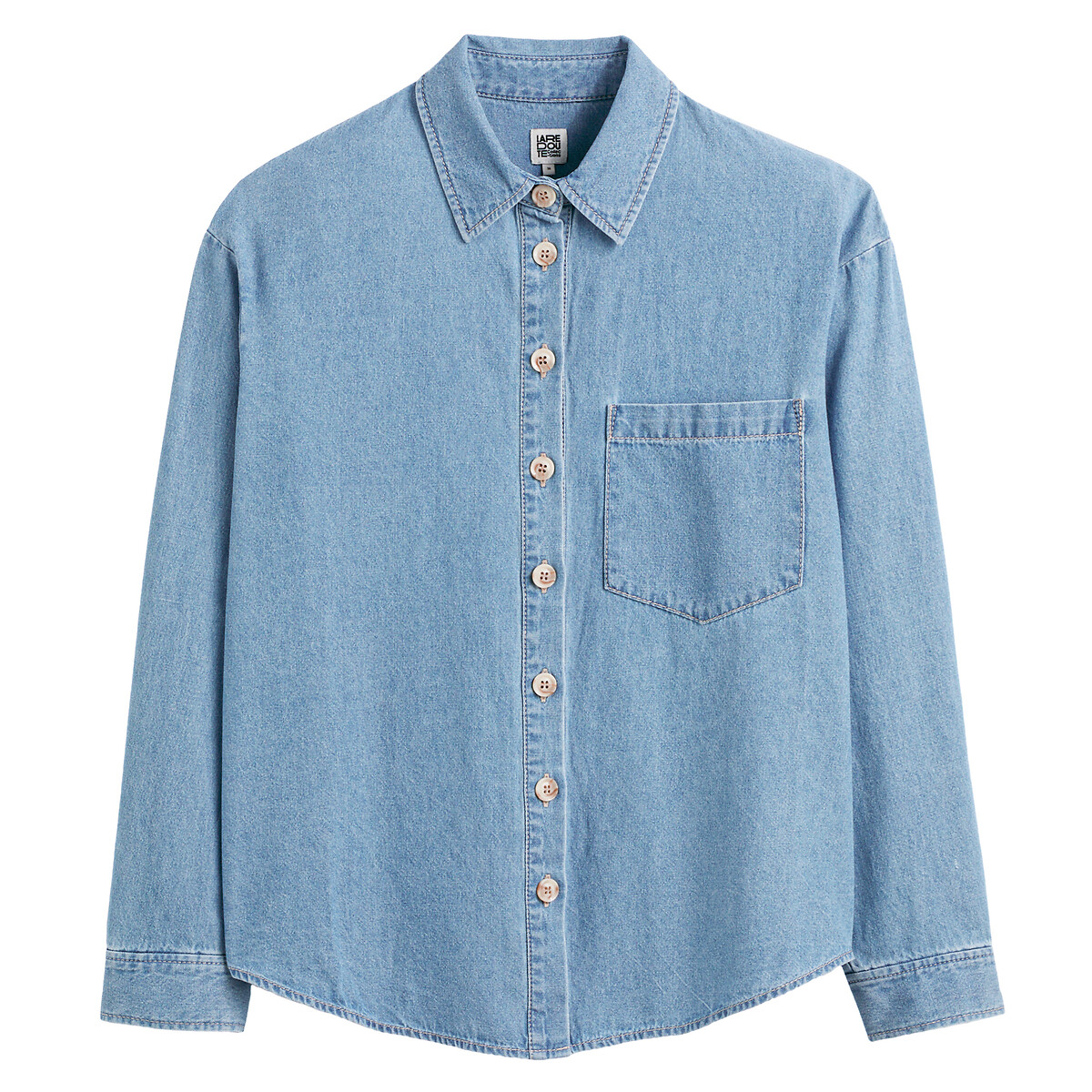 COLEÇÕES LA REDOUTE<br>Camisa jeans de manga comprida