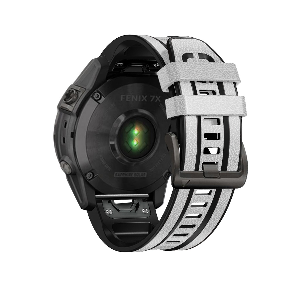 TPU-klokkerem for Garmin Fenix7/6/5 22mm Hvit