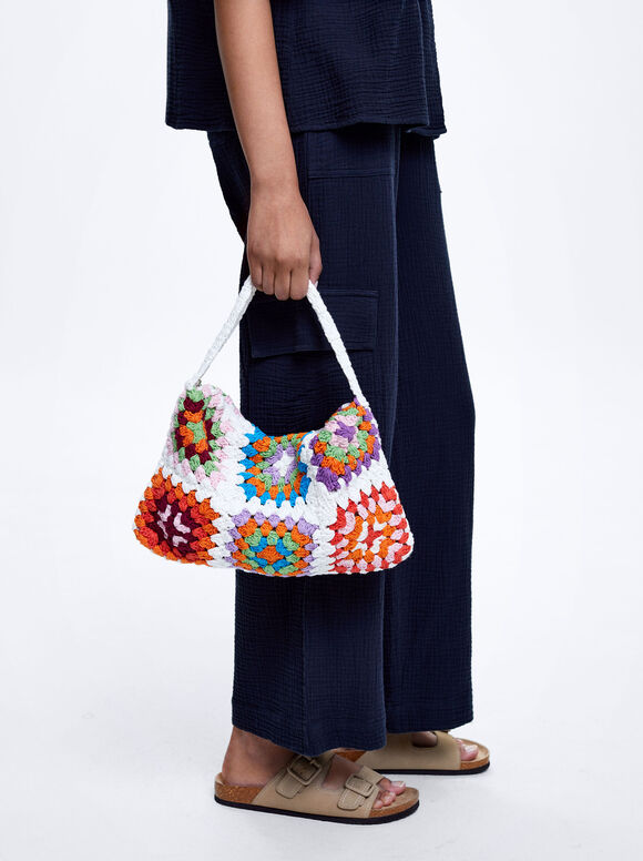 Bolsa de crochê - Cru