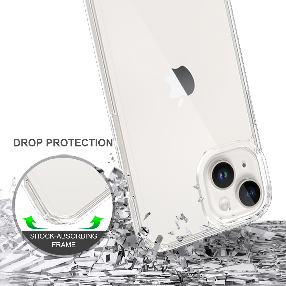 iPhone 15 Hybrid Hülle TPU Bumper   Acryl Rückseite Pankow (11028) - Transparent