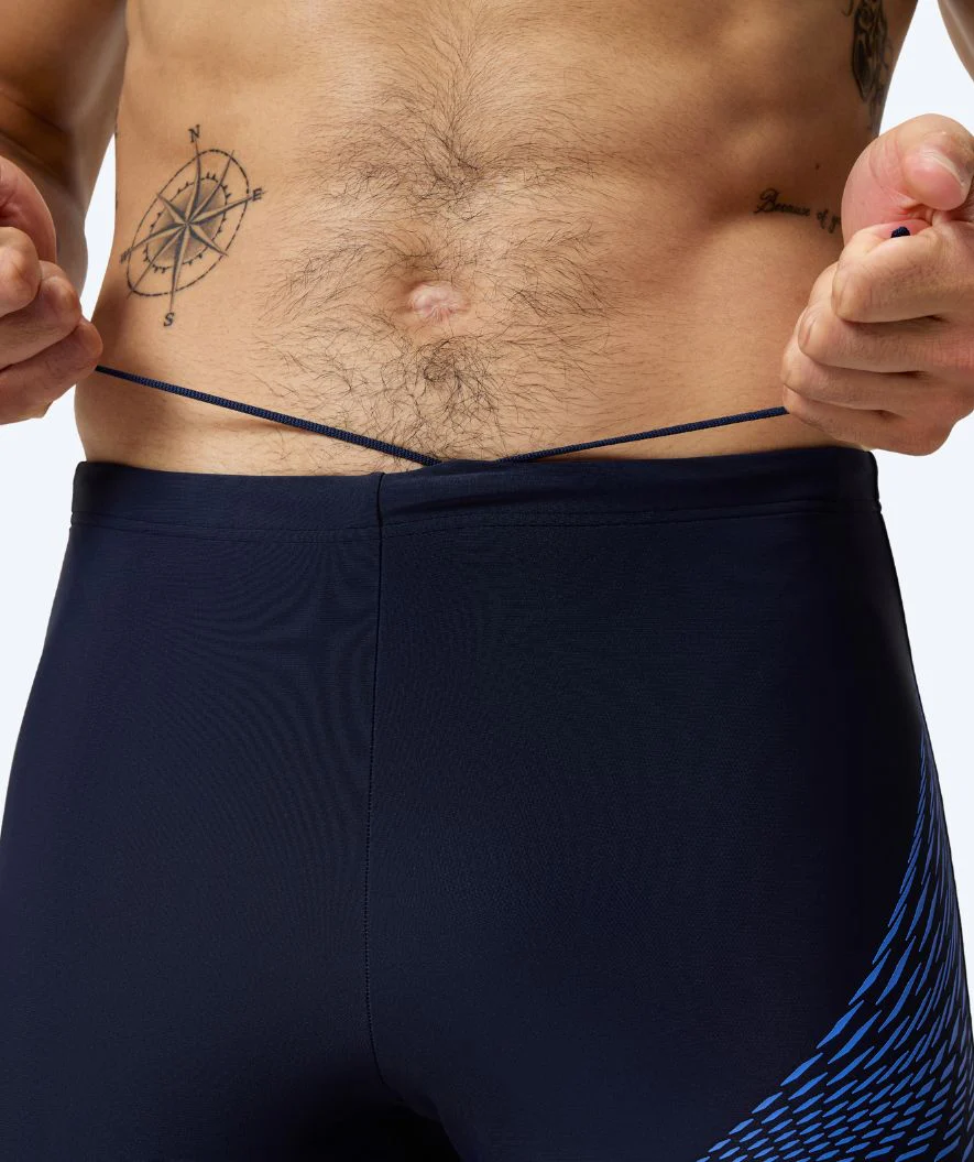 Speedo lange badebukser til mænd - Medley Logo - Mørkeblå/lyseblå