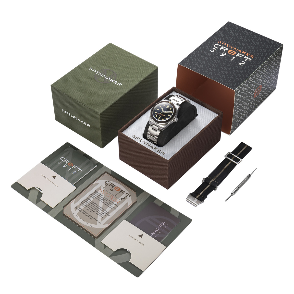 Montre Spinnaker Hass homme automatique bracelet acier