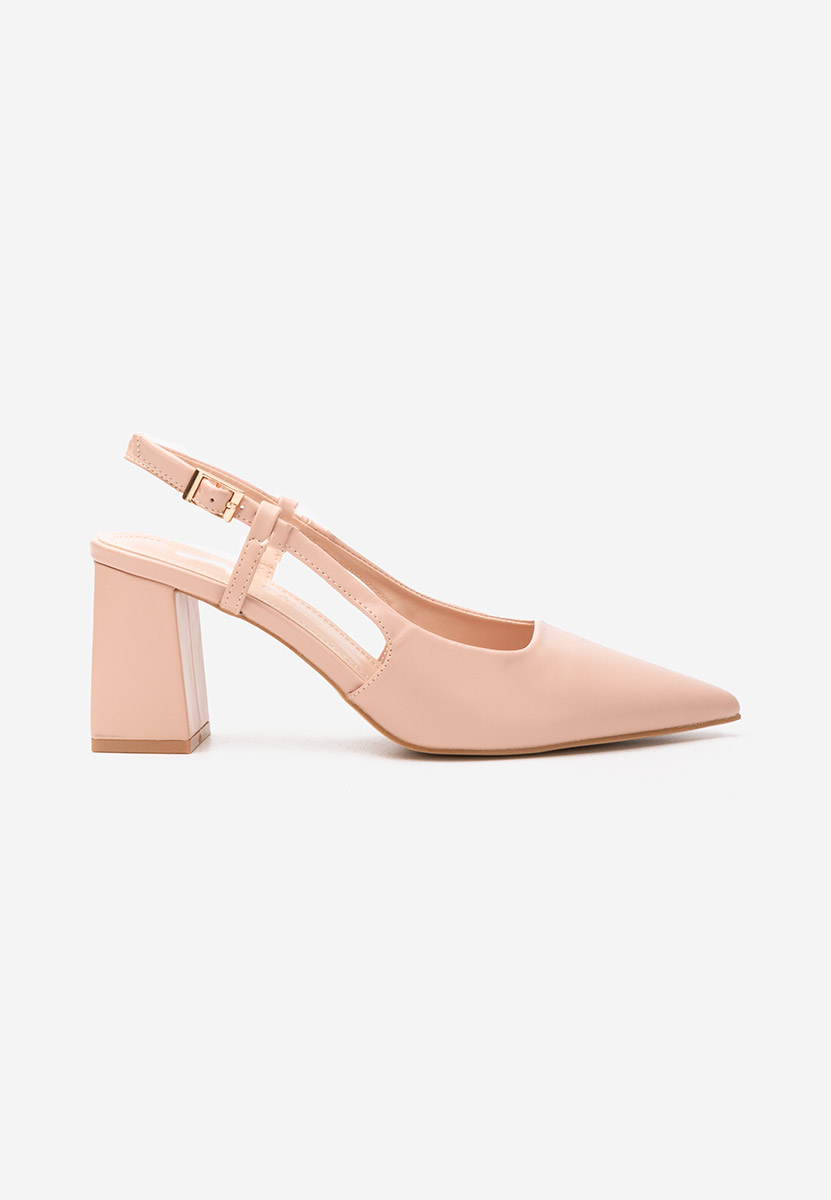 Chaussures à talon épais nude Caprice