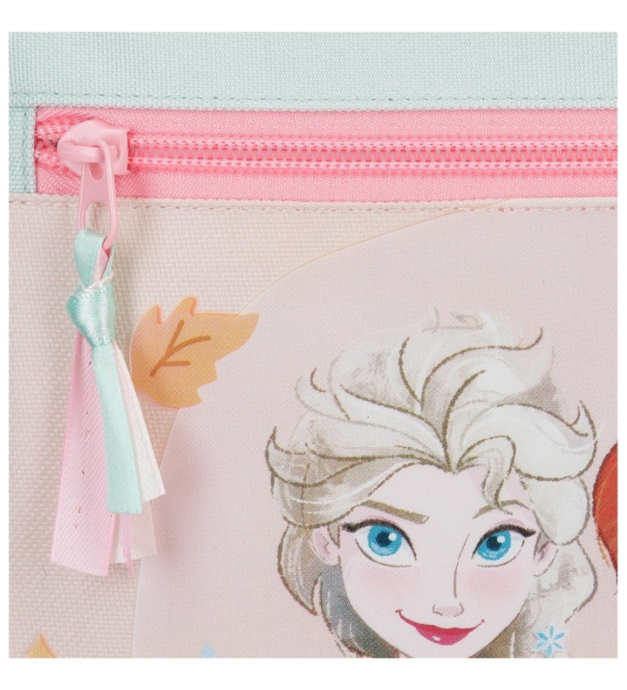 Mochila Disney Frozen Strong Spirit com duas rodas e dois compartimentos, verde.