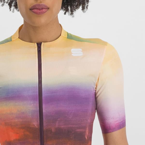 Maillot vélo SPORTFUL FLOW SUPERGIARA W JERSEY CARMINE ROSE YELLOW
