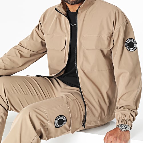Ensemble Veste Zippée Et Pantalon Jogging 0032 0030 Beige