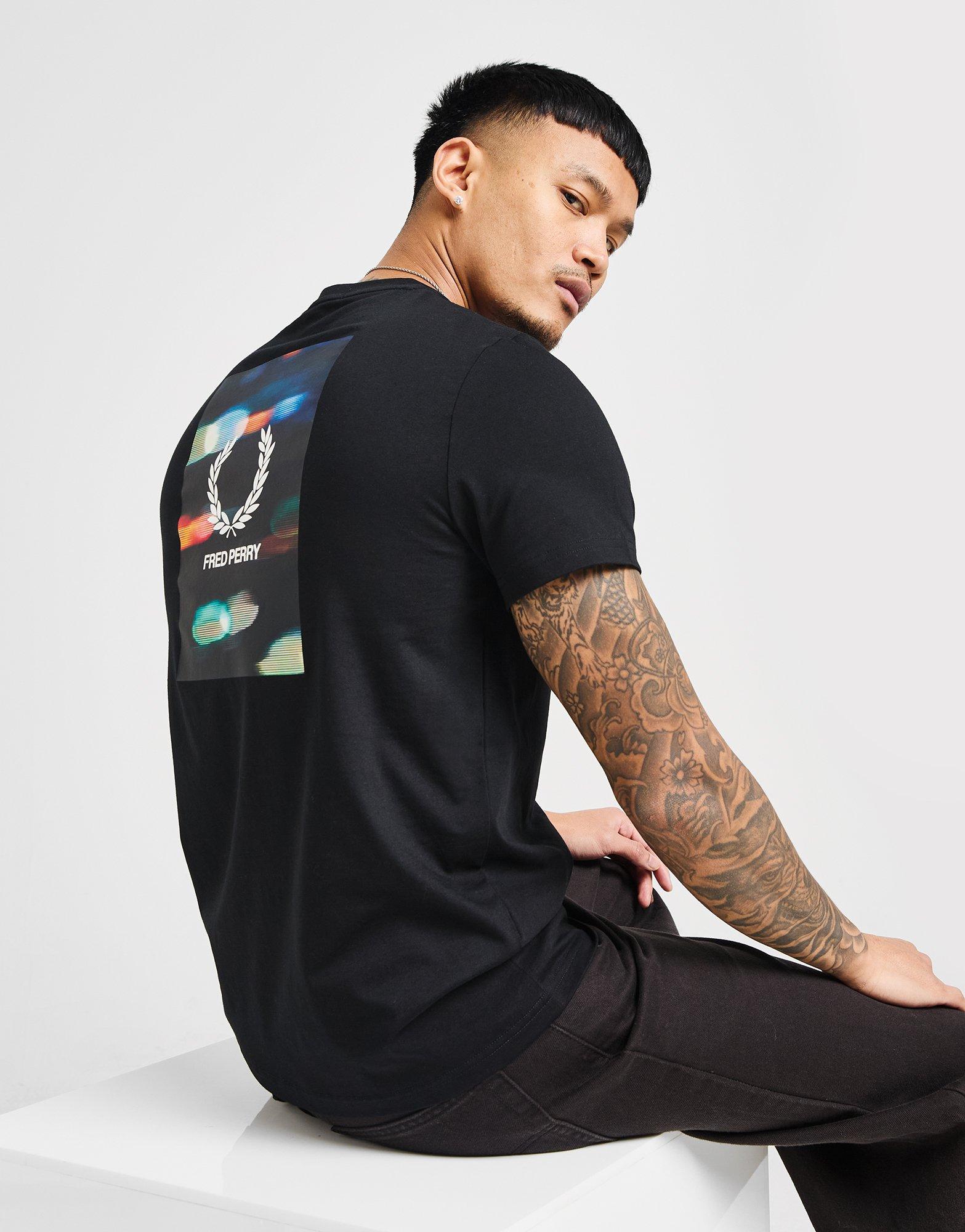 Fred Perry T-shirt graphique Black Blur