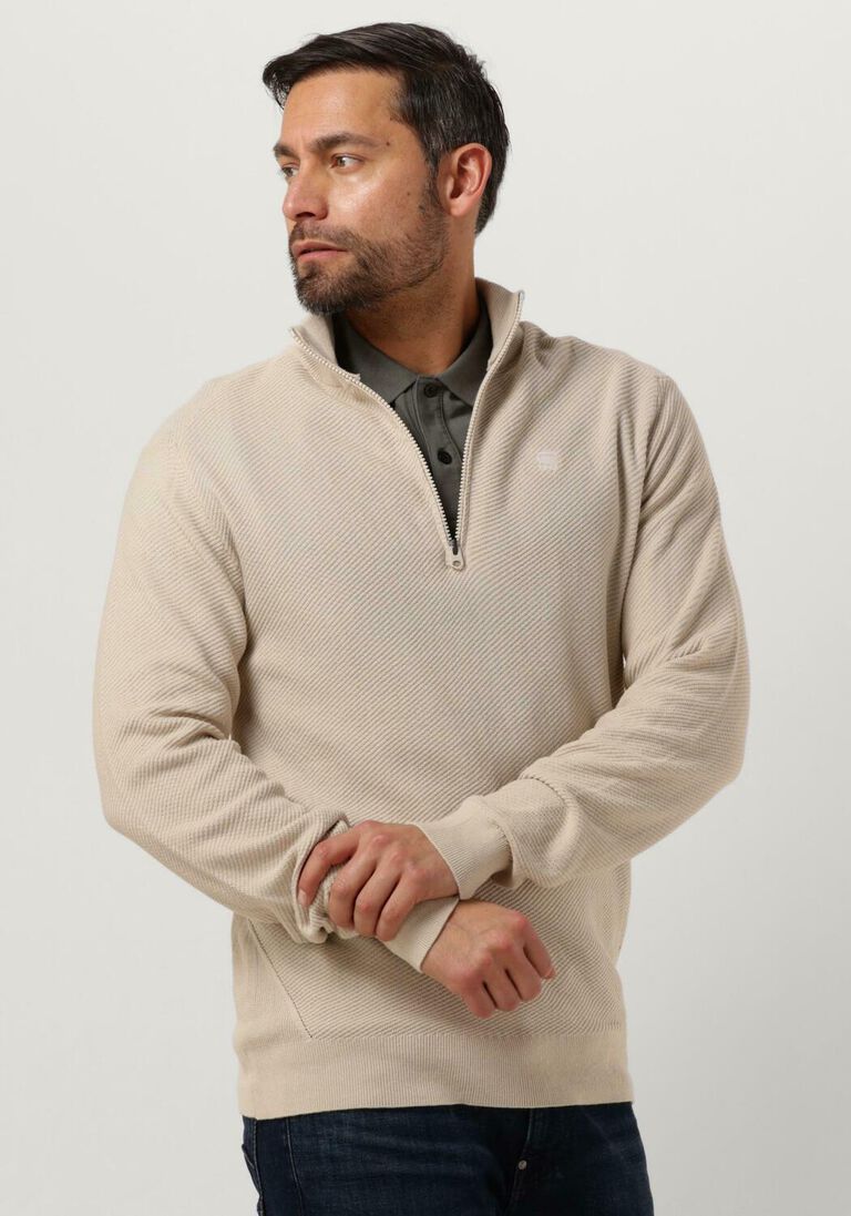 G-STAR RAW zand g-star raw trui moss skipper knit