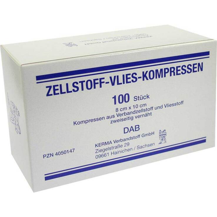 Zellstoff Vlies Kompressen 8, 100 St