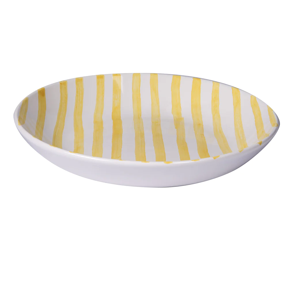 Assiette creuse Santiago jaune 22 cm (lot de 6) Table passion